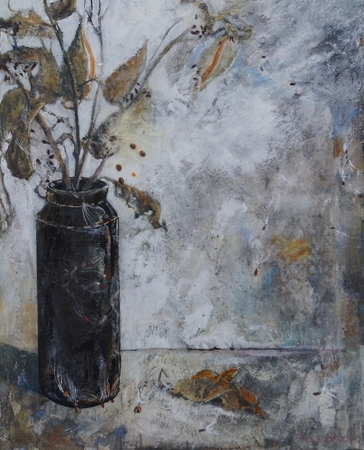 Milkweed in Black Pot